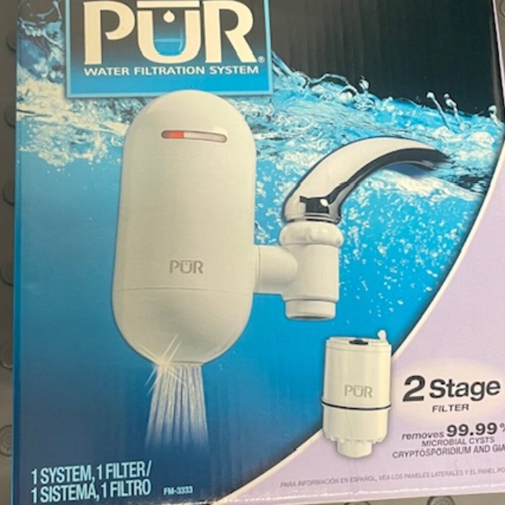 PUR Water Filtration System 2 Stage Faucet Mount Filter FM3333 NEW IN BOX!